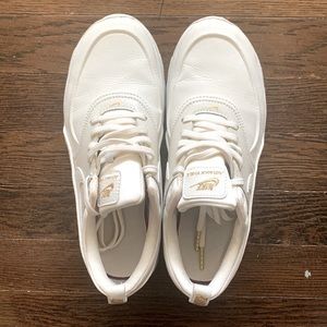 White and Gold Nike Air Max Thea